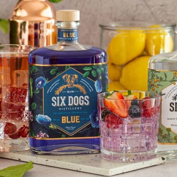 Six Dogs Blue Gin (43% - 0,7L)