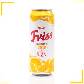 Borsodi Friss Alkoholmentes Citrom sör (0,0% - 0,5L)