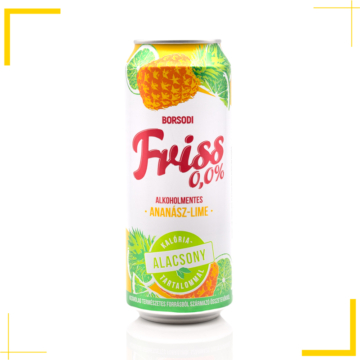 Borsodi Friss ananász-lime ízű alkoholmentes sör (0% - 0,5L)