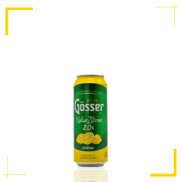 Gösser Natur Zitrone citrom ízű gyümölcsös sör (2% - 0,5L)