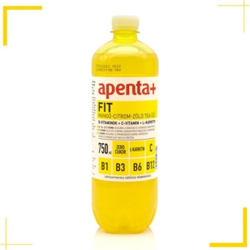 Apenta Fit Mangó-Citrom Zöld Tea ásványvíz (0,75L)