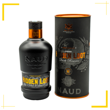 Naud Hidden Loot Dark Reserve Rum díszdobozban (41% - 0,7L)