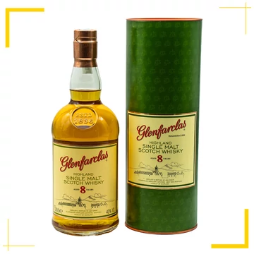 Glenfarclas 8 Years Old Whisky díszdobozban (40% - 0,7L)