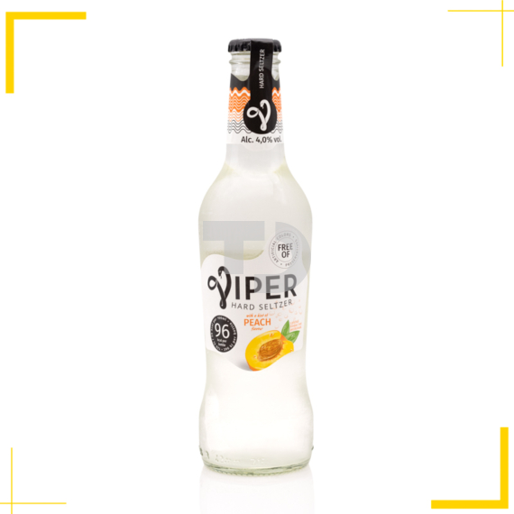 Viper Hard Seltzer Őszibarack ízű szénsavas alkoholos ital (4% - 0,33L)