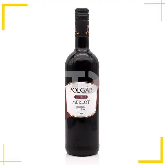 Polgár Pincészet Birtokbor Merlot 2017 száraz vörös villányi bor