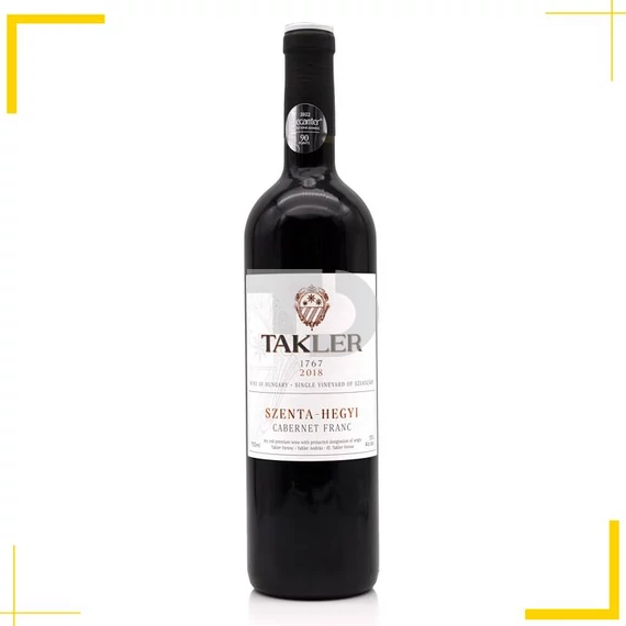 Takler Pince Szenta-hegyi Cabernet Franc 2018 vörös szekszárdi bor
