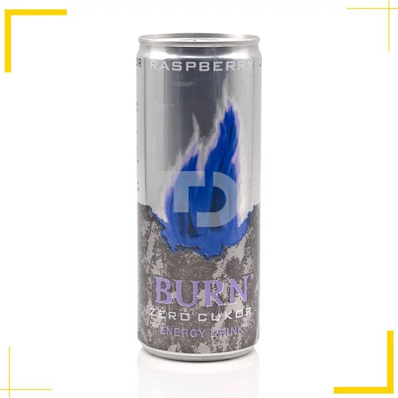 BURN Zero Cukor Málnás Energiaital (0,33L)