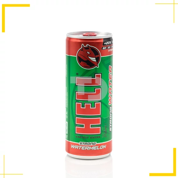 Hell Strong Watermelon görögdinnyés szénsavas energiaital (0,25L)