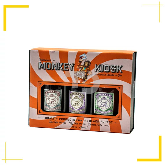 Monkey 47 Gin Kiosk Mini szett (3 x 5cl)
