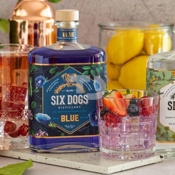 Six Dogs Blue Gin (43% - 0,7L)