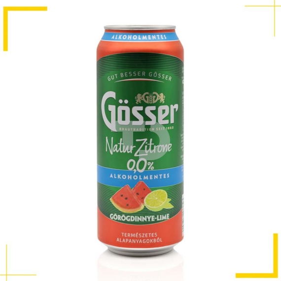 Gösser Görögdinnye-Lime gyümölcsös sör (0,0% - 0,5L)