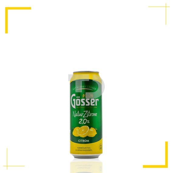 Gösser Natur Zitrone citrom ízű gyümölcsös sör (2% - 0,5L)