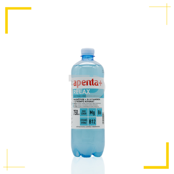 Apenta+ Relax Feketeribizli-Vörösáfonya ízű ásványvíz (0,75L)