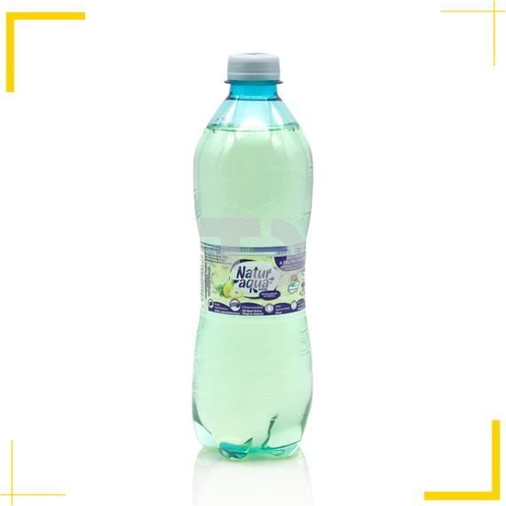 NaturAqua Emotion körte és citromfű ízű ízesített szénsavas ásványvíz (0,5L)
