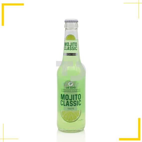 Le Coq Mojito Classic citrom-menta-rum ízű szénsavas alkoholos ital (4,7% - 0,33L)