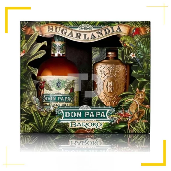 Don Papa Baroko Díszdobozban, flaskával (40% - 0,7L)