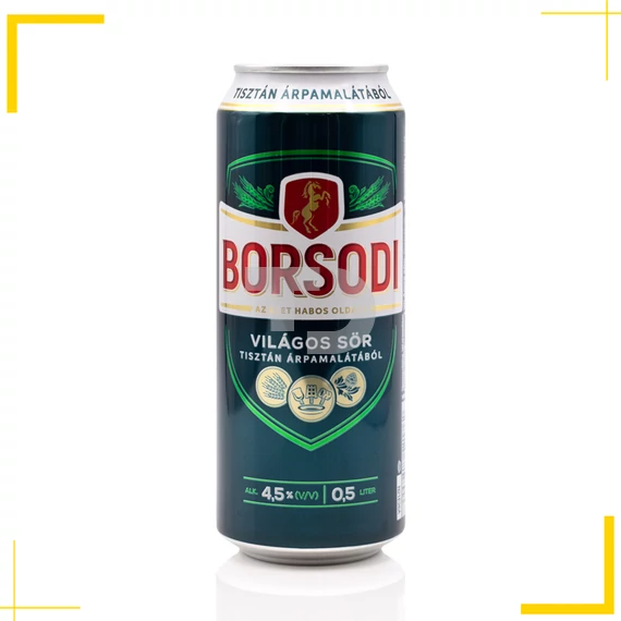 Borsodi világos sör (4,5% - 0,5L)