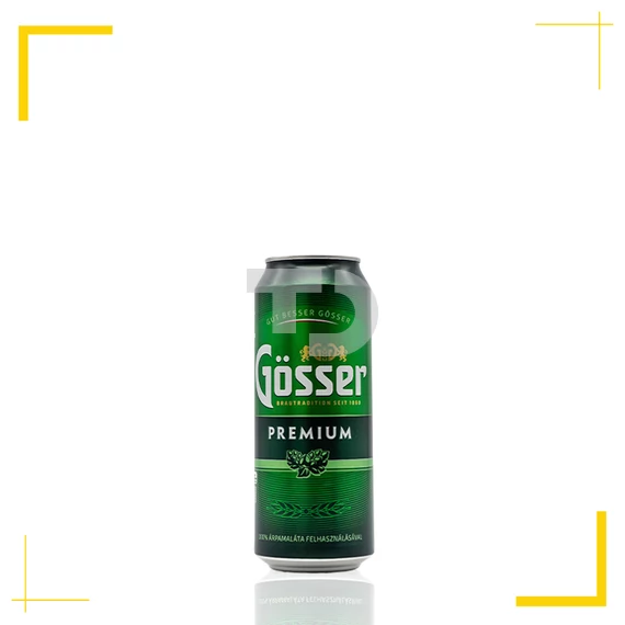 Gösser Premium minőségi világos sör (5% - 0,5L)