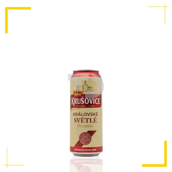 Krušovice Světlé eredeti cseh világos sör (4,2% - 0,5L)