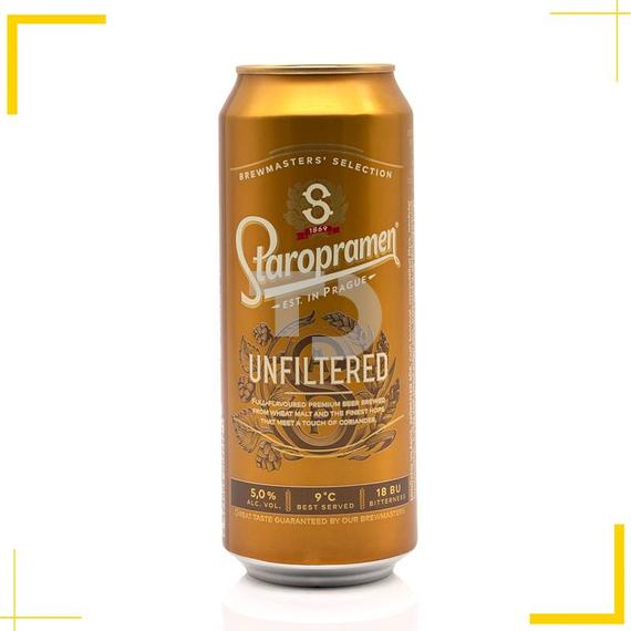 Staropramen Unfiltered sör (5% - 0,5L)