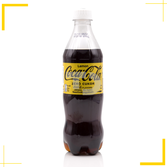 Coca Cola Zero Lemon cukormentes szénsavas üdítőital (0,5L)