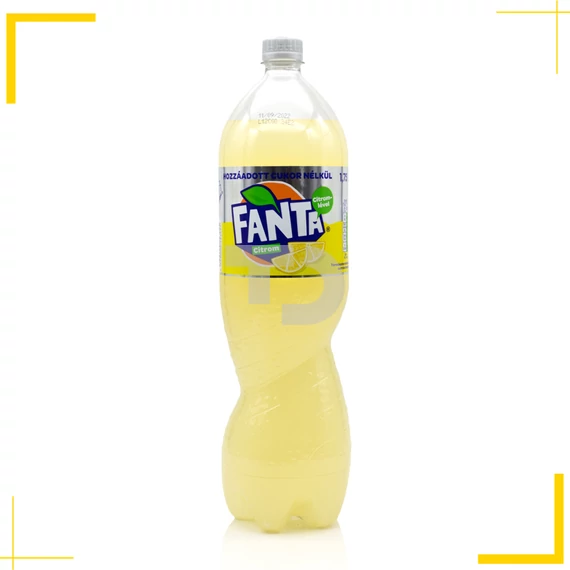 Fanta Zero Citrom citrom ízű cukormentes szénsavas üdítőital (1,75L)
