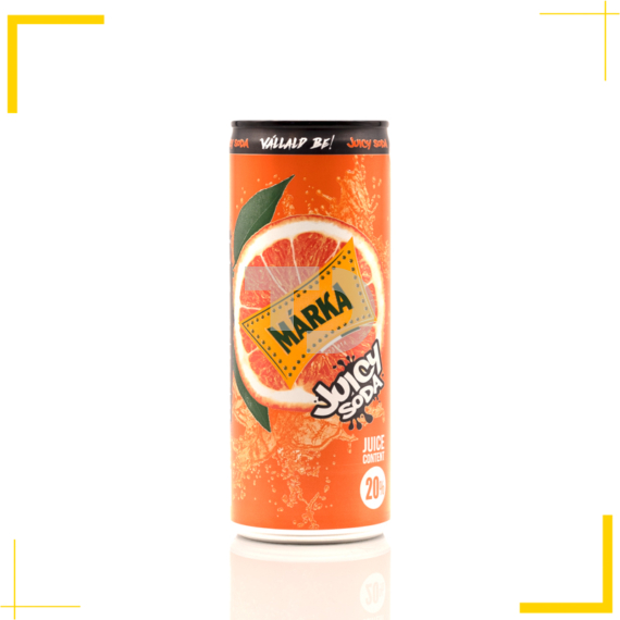 Márka Juicy Soda Narancs ízű szénsavas üdítőital (0,25L)