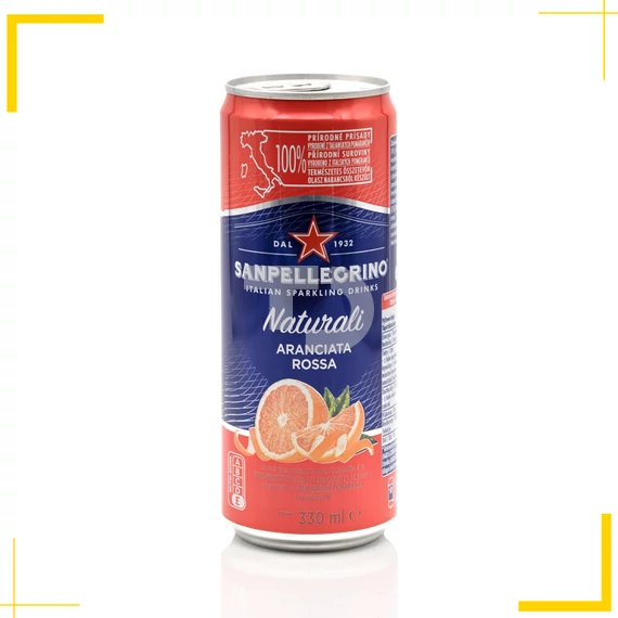 San Pellegrino Aranciata Rossa vérnarancsból készült szénsavas üdítőital (0,33L)
