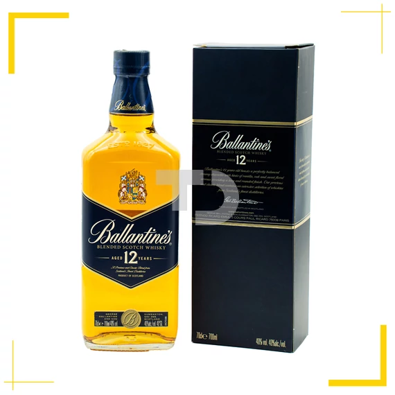 Ballantines 12 Y.O. Whisky díszdobozzal (40% - 0,7L)